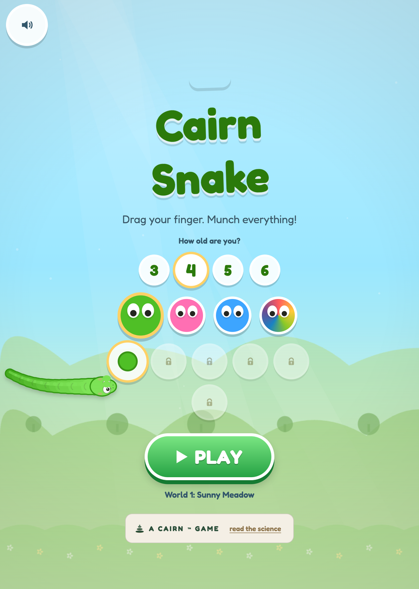 Cairn Snake start screen